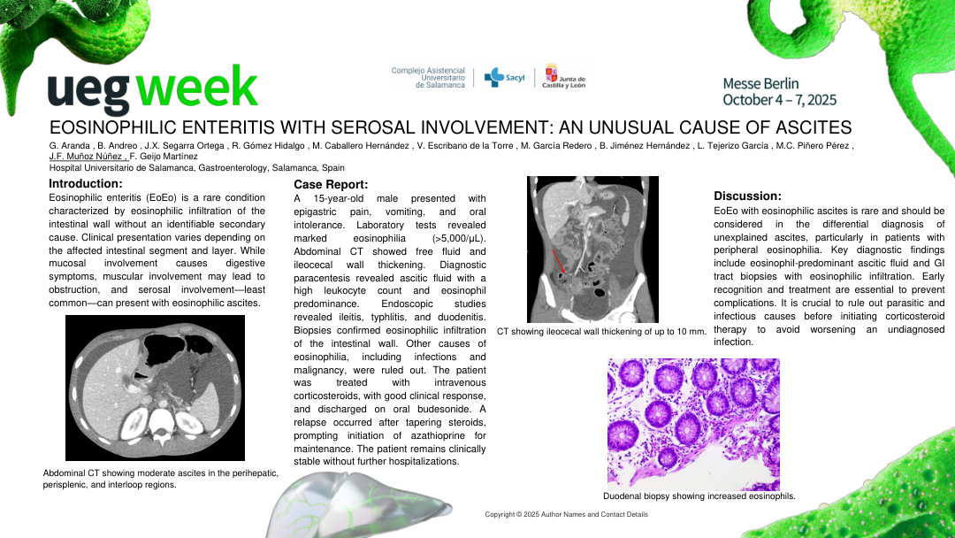 EOSINOPHILIC ENTERITIS WITH SEROSAL INVOLVEMENT: AN UNUSUAL CAUSE OF ASCITES
