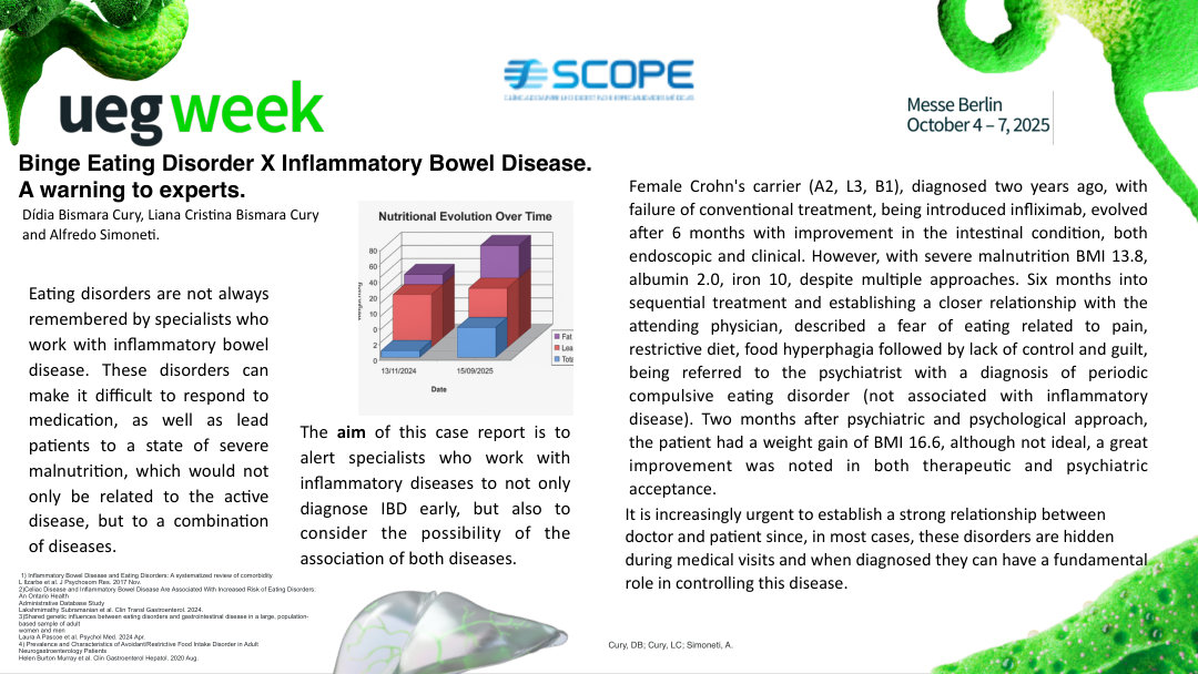 BINGE EATING DISORDERS AND INFLAMMATORY BOWEL DISEASE: A WARNING TO EXPERTS