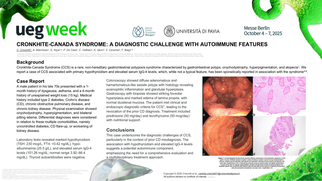 CRONKHITE-CANADA SYNDROME: A DIAGNOSTIC CHALLENGE WITH AUTOIMMUNE FEATURES