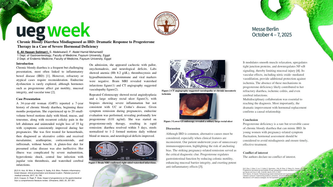 LESSONS FROM A MISDIAGNOSED: A CASE OF REFRACTORY BLOODY DIARRHEA RESOLVED BY HORMONAL ​THERAPY