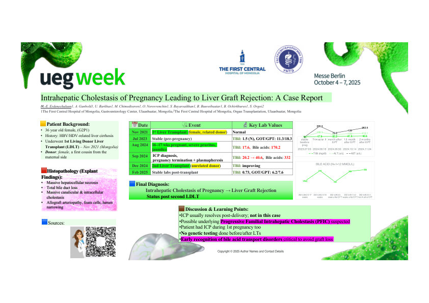 LIVER GRAFT REJECTION DUE TO INTRAHEPATIC CHOLESTASIS OF PREGNANCY: A CLINICAL CASE REPORT