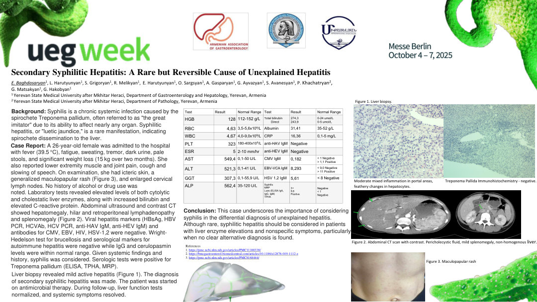 SYPHILITIC HEPATITIS: A RARE BUT REVERSIBLE CAUSE OF UNEXPLAINED HEPATITIS