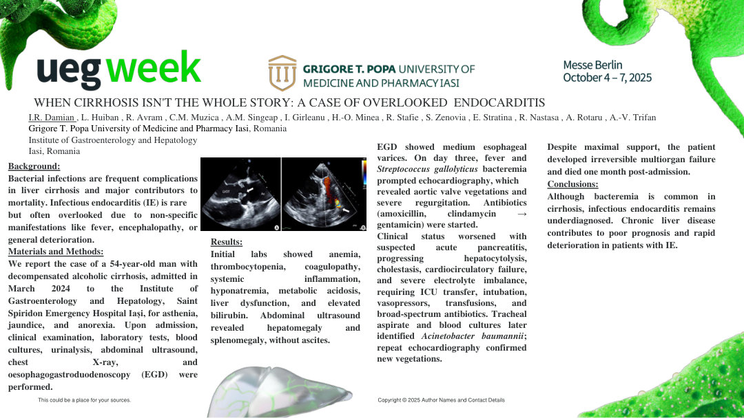WHEN CIRRHOSIS ISN'T THE WHOLE STORY: A CASE OF OVERLOOKED ENDOCARDITIS