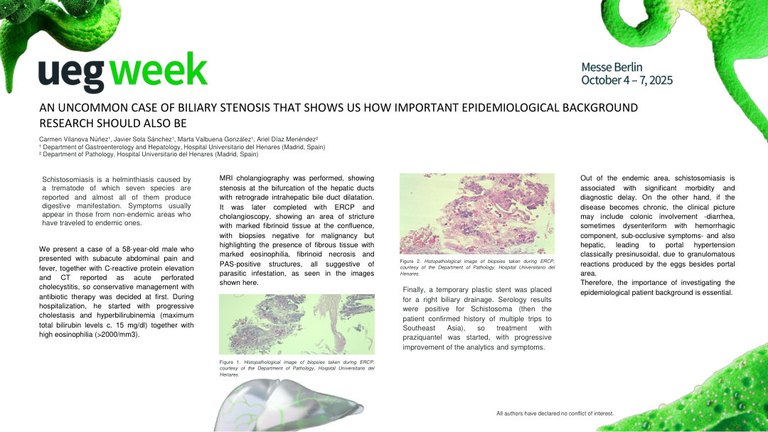 AN UNCOMMON CASE OF BILIARY STENOSIS THAT SHOWS US HOW IMPORTANT EPIDEMIOLOGICAL BACKGROUND RESEARCH SHOULD ALSO BE