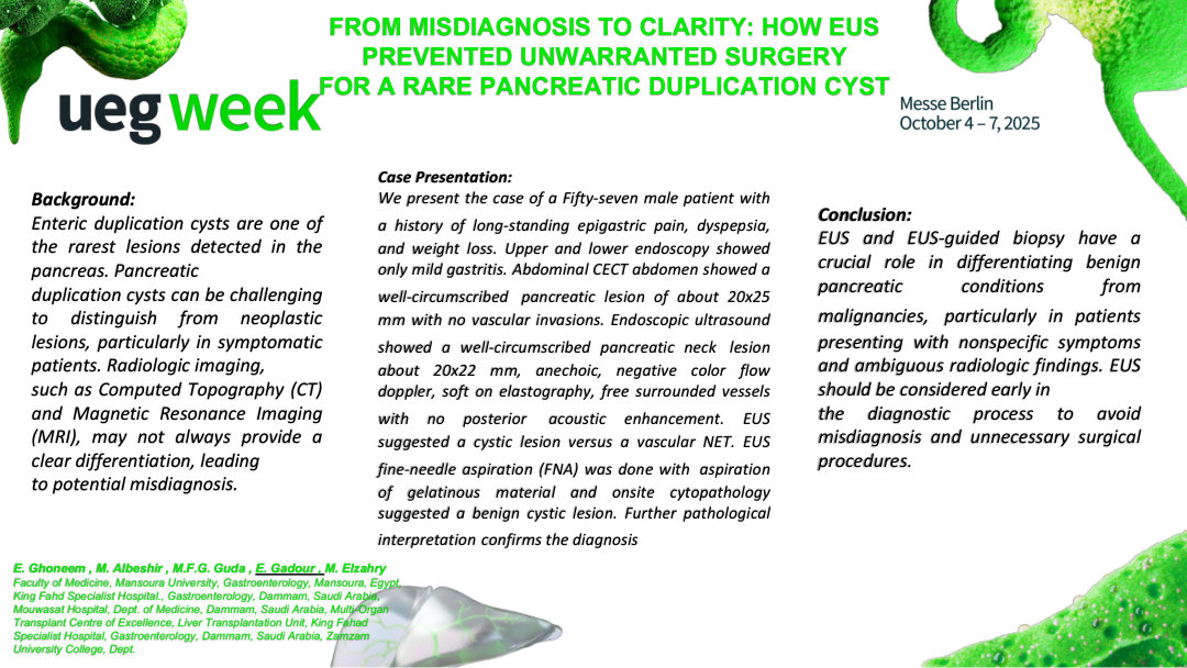 FROM MISDIAGNOSIS TO CLARITY: HOW EUS PREVENTED UNWARRANTED SURGERY FOR A RARE PANCREATIC DUPLICATION CYST
