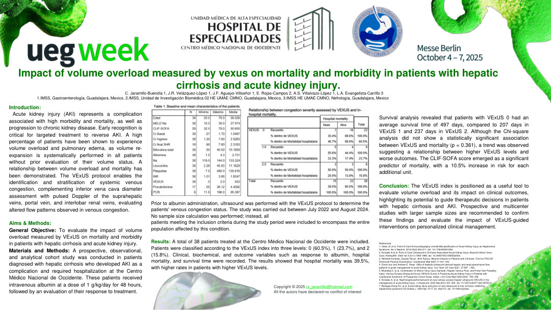 IMPACT OF VOLUME OVERLOAD MEASURED BY VEXUS ON MORTALITY AND MORBIDITY IN PATIENTS WITH HEPATIC CIRRHOSIS AND ACUTE KIDNEY INJURY