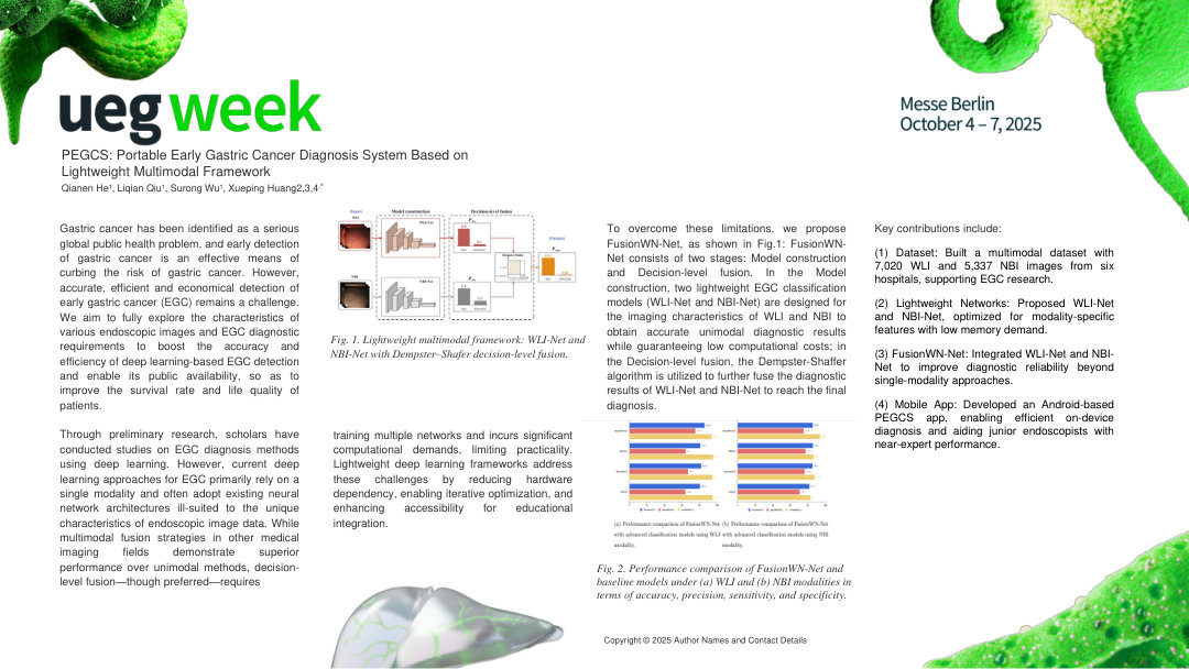 PEGCS: PORTABLE EARLY GASTRIC CANCER DIAGNOSIS SYSTEM BASED ON LIGHTWEIGHT MULTIMODAL FRAMEWORK
