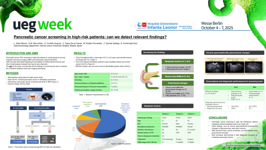 PANCREATIC CANCER SCREENING IN HIGH-RISK PATIENTS: CAN WE DETECT RELEVANT FINDINGS?