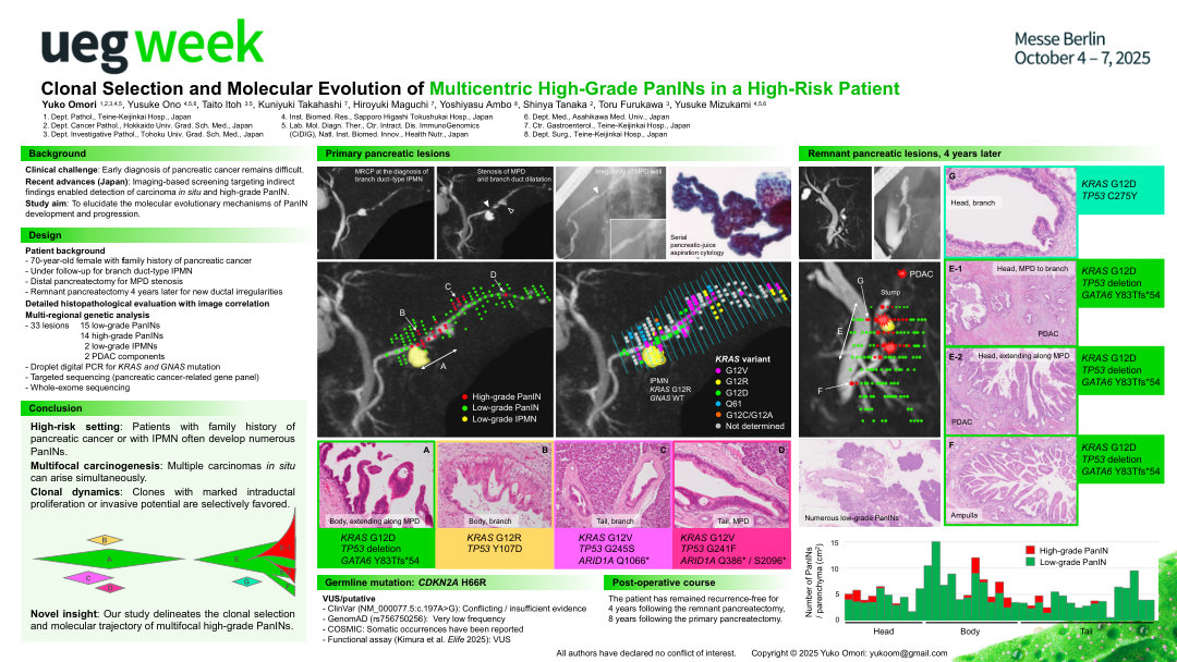 CLONAL SELECTION AND MOLECULAR EVOLUTION OF MULTICENTRIC HIGH-GRADE PANINS IN A HIGH-RISK PATIENT