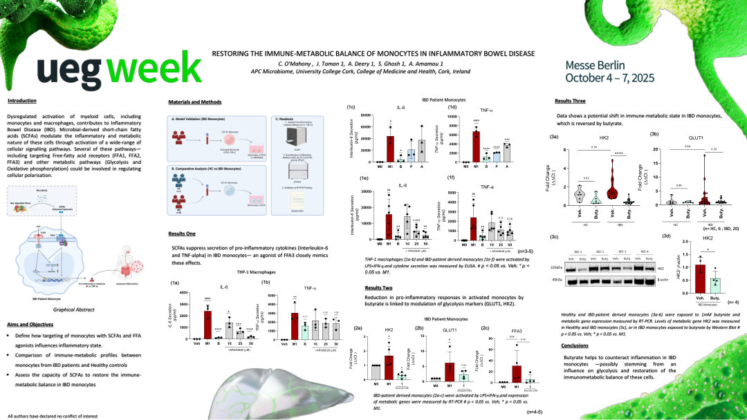 RESTORING THE IMMUNE-METABOLIC BALANCE OF MONOCYTES IN INFLAMMATORY BOWEL DISEASE