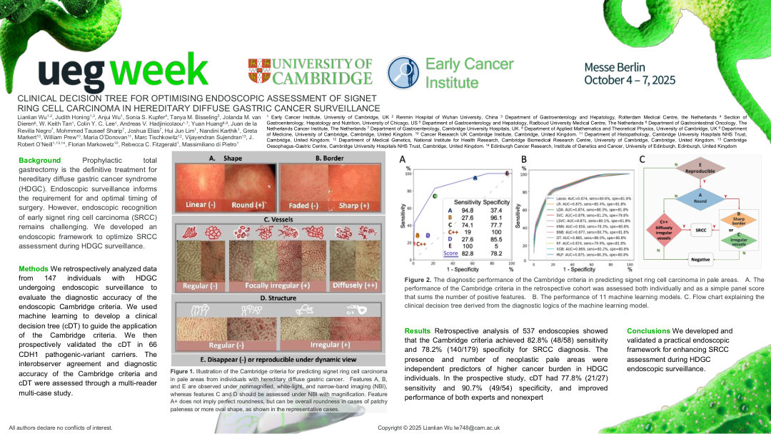 CLINICAL DECISION TREE FOR OPTIMISING ENDOSCOPIC ASSESSMENT OF SIGNET RING CELL CARCINOMA IN HEREDITARY DIFFUSE GASTRIC CANCER SURVEILLANCE