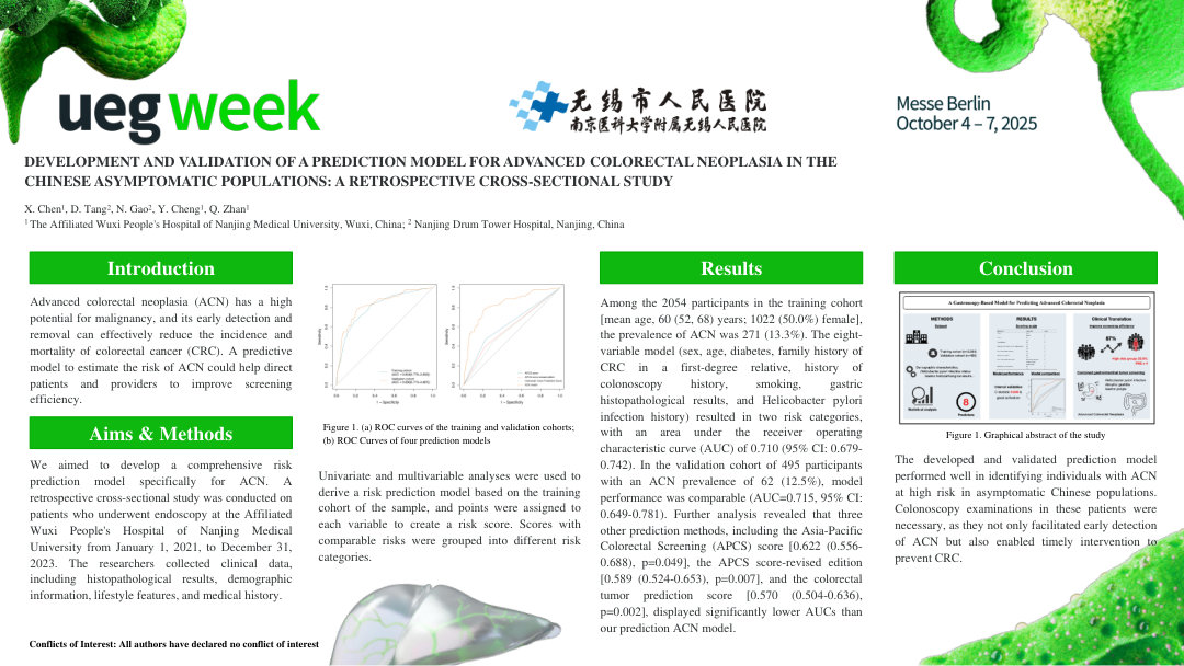 DEVELOPMENT AND VALIDATION OF A PREDICTION MODEL FOR ADVANCED COLORECTAL NEOPLASIA IN THE CHINESE ASYMPTOMATIC POPULATIONS: A RETROSPECTIVE CROSS-SECTIONAL STUDY