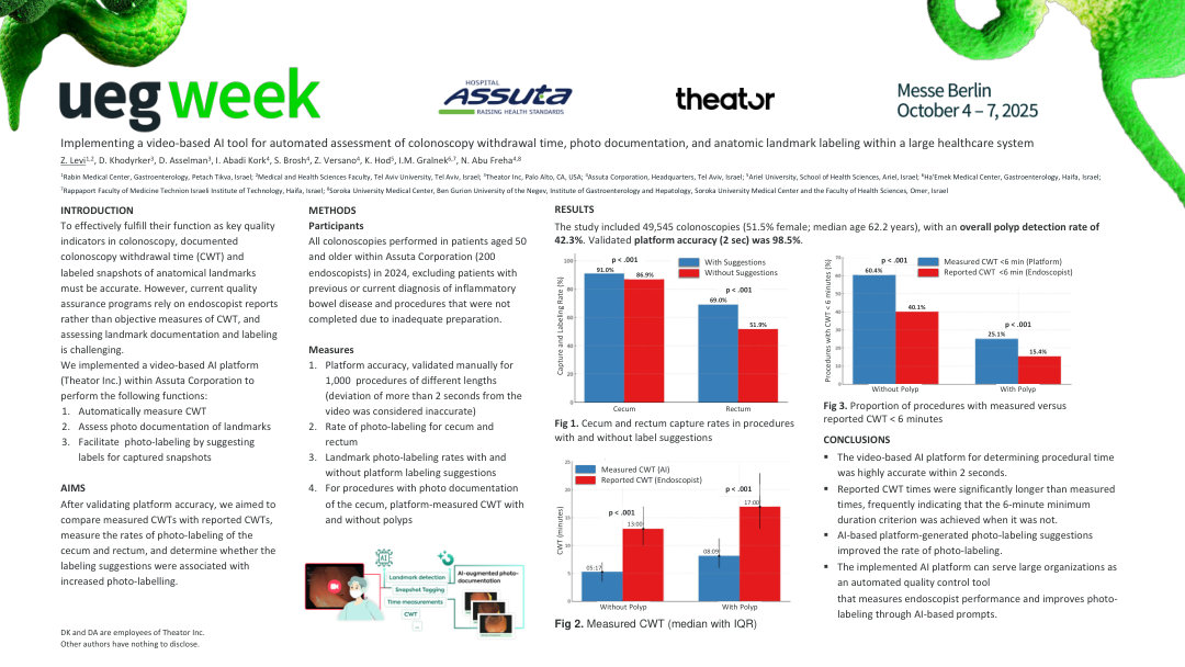 IMPLEMENTING A VIDEO-BASED AI TOOL FOR AUTOMATED ASSESSMENT OF COLONOSCOPY WITHDRAWAL TIME, PHOTO DOCUMENTATION, AND ANATOMIC LANDMARK LABELING WITHIN A LARGE HEALTHCARE SYSTEM