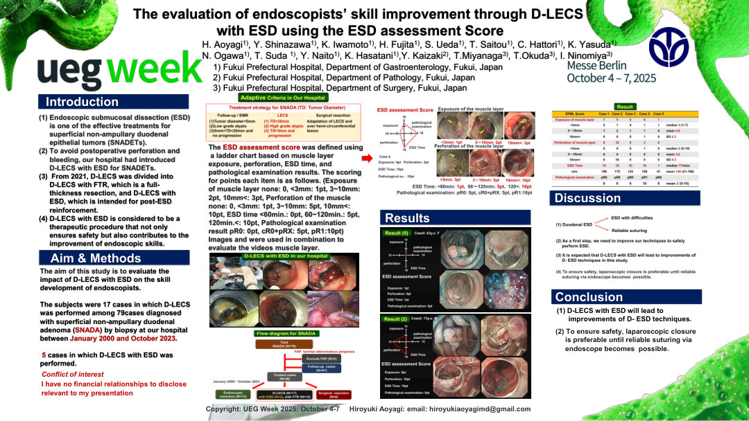THE EVALUATION OF ENDOSCOPISTS’ SKILL IMPROVEMENT THROUGH D-LECS WITH ESD USING THE ESD ASSESSMENT SCORE