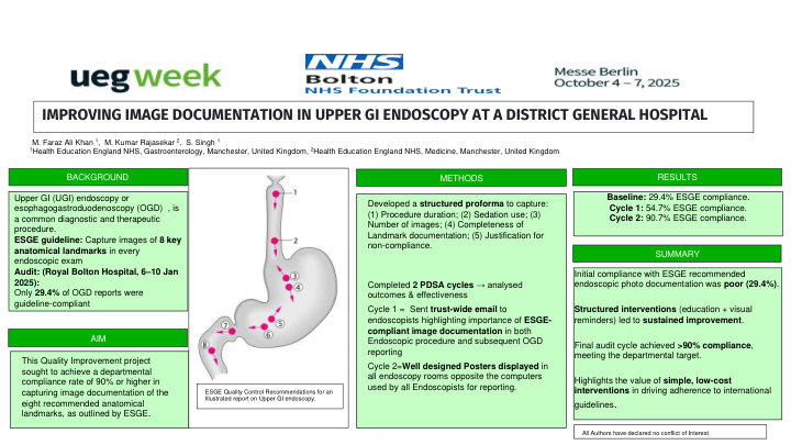 IMPROVING IMAGE DOCUMENTATION IN UPPER GI ENDOSCOPY AT A DISTRICT GENERAL HOSPITAL