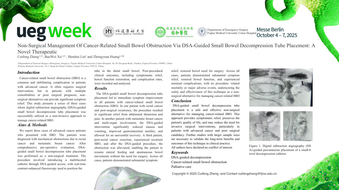 NON-SURGICAL MANAGEMENT OF CANCER-RELATED SMALL BOWEL OBSTRUCTION VIA DSA-GUIDED SMALL BOWEL DECOMPRESSION TUBE PLACEMENT: A NOVEL THERAPEUTIC