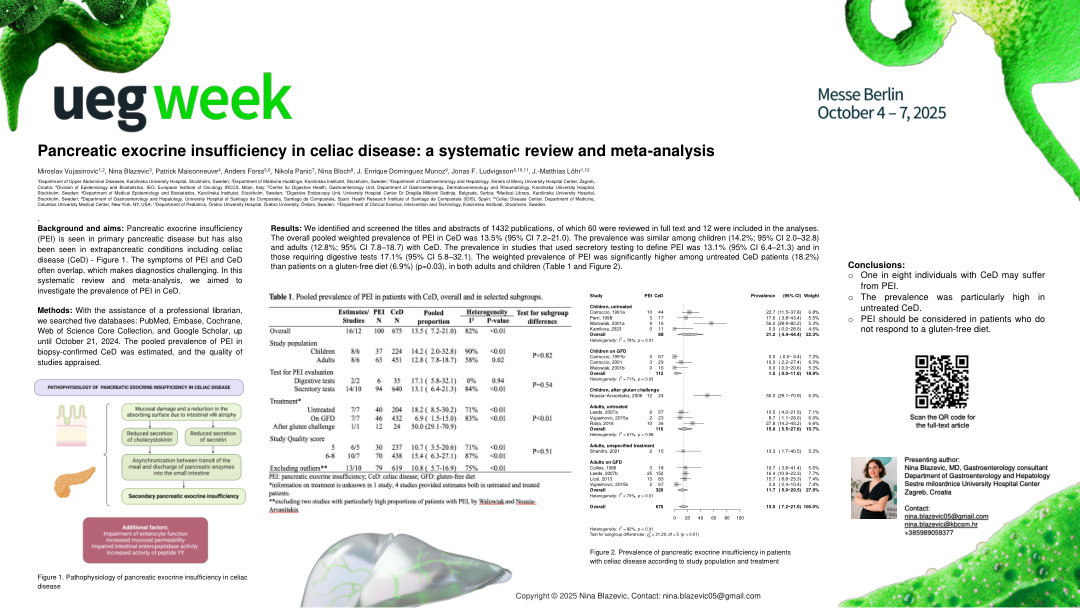 PANCREATIC EXOCRINE INSUFFICIENCY IN CELIAC DISEASE: A SYSTEMATIC REVIEW AND META-ANALYSIS