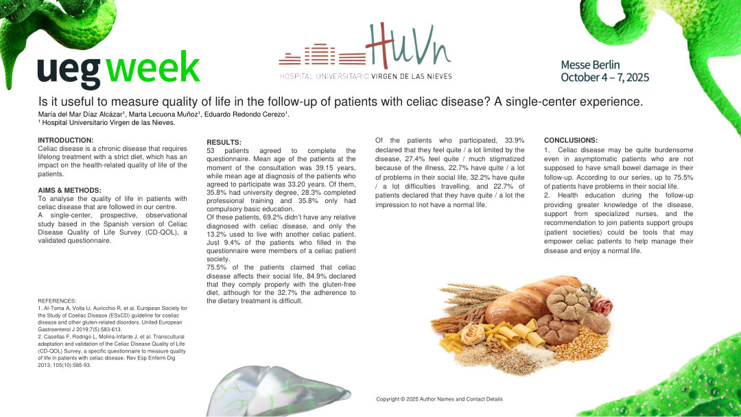 IS IT USEFUL TO MEASURE QUALITY OF LIFE IN THE FOLLOW-UP OF PATIENTS WITH CELIAC DISEASE? A SINGLE-CENTER EXPERIENCE