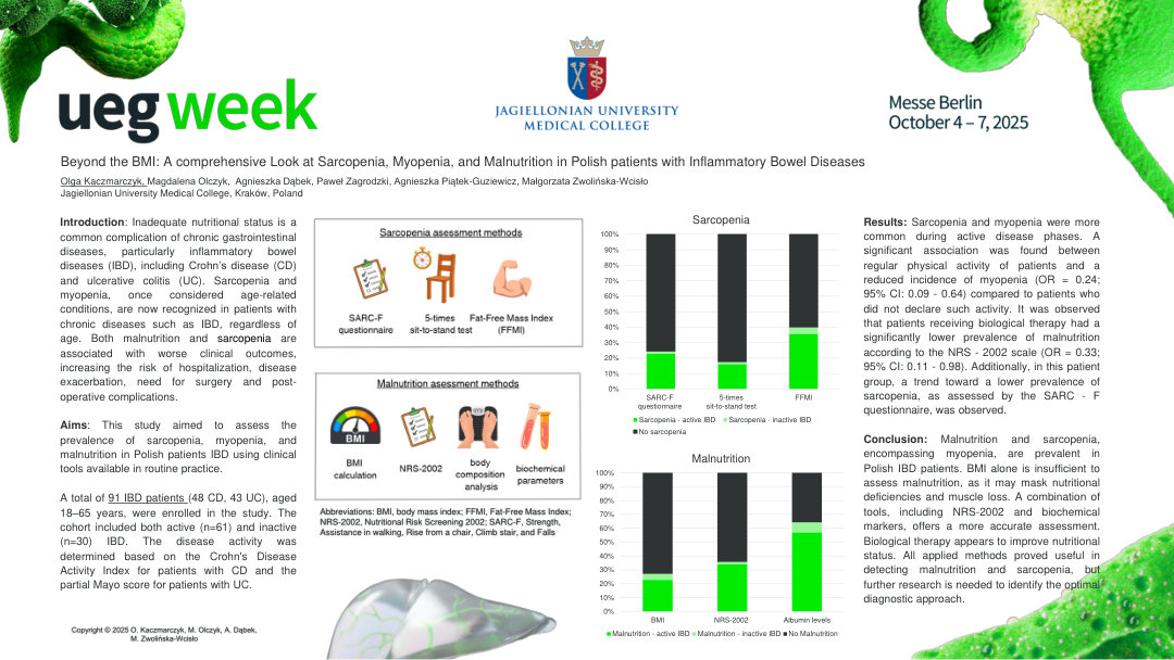 BEYOND THE BMI: A COMPREHENSIVE LOOK AT SARCOPENIA, MYOPENIA, AND MALNUTRITION IN POLISH PATIENTS WITH INFLAMMATORY BOWEL DISEASES