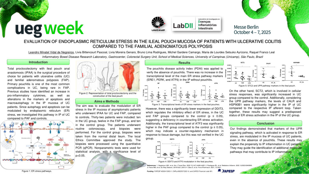 EVALUATION OF ENDOPLASMIC RETICULUM STRESS IN THE ILEAL POUCH MUCOSA OF PATIENTS WITH ULCERATIVE COLITIS COMPARED TO THE FAMILIAL ADENOMATOUS POLYPOSIS