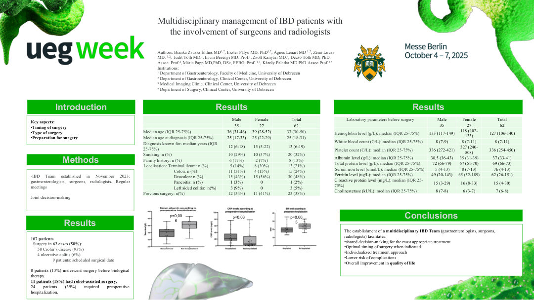 MULTIDISCIPLINARY MANAGEMENT OF IBD PATIENTS INVOLVING SURGEONS AND RADIOLOGISTS