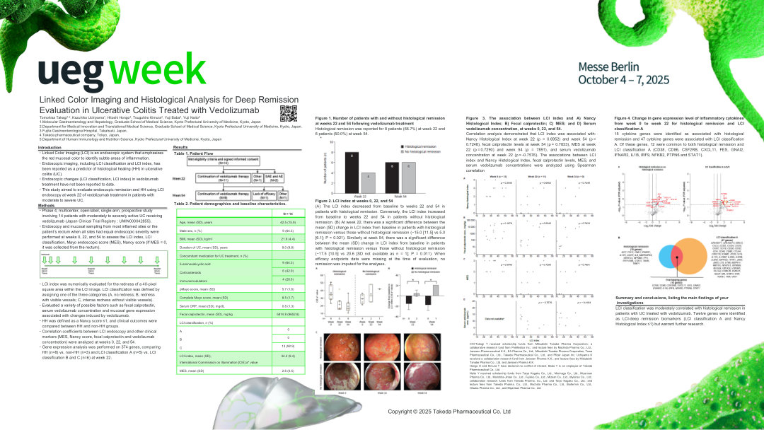 LINKED COLOR IMAGING AND HISTOLOGICAL ANALYSIS FOR DEEP REMISSION EVALUATION IN ULCERATIVE COLITIS TREATED WITH VEDOLIZUMAB