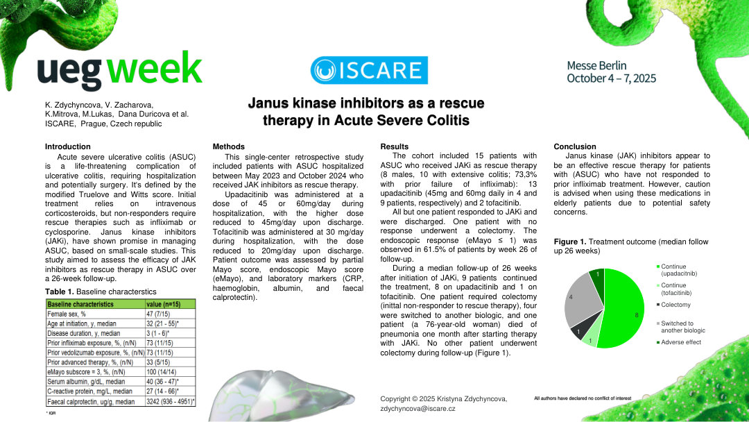 JANUS KINASE INHIBITORS AS A RESCUE THERAPY IN ACUTE SEVERE ULCERATIVE COLITIS: SINGLE-CENTER RETROSPECTIVE STUDY