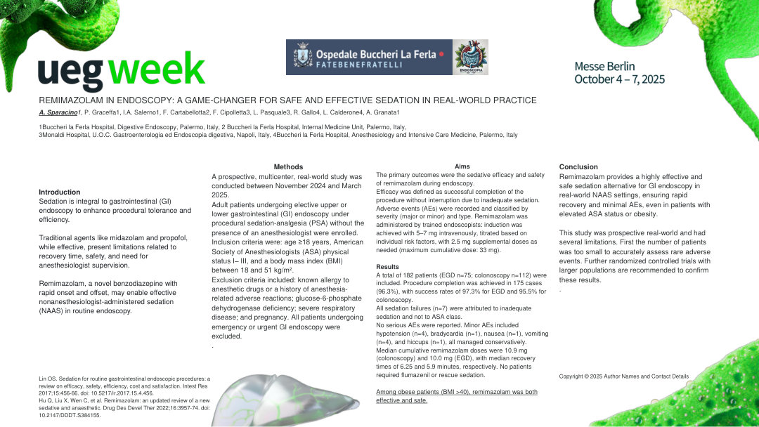 REMIMAZOLAM IN ENDOSCOPY: A GAME-CHANGER FOR SAFE AND EFFECTIVE SEDATION IN REAL-WORLD PRACTICE