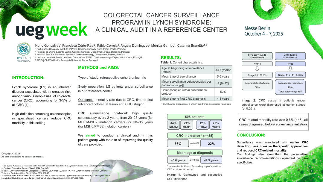 COLORECTAL CANCER SURVEILLANCE PROGRAM IN LYNCH SYNDROME: A CLINICAL AUDIT IN A REFERENCE CENTER