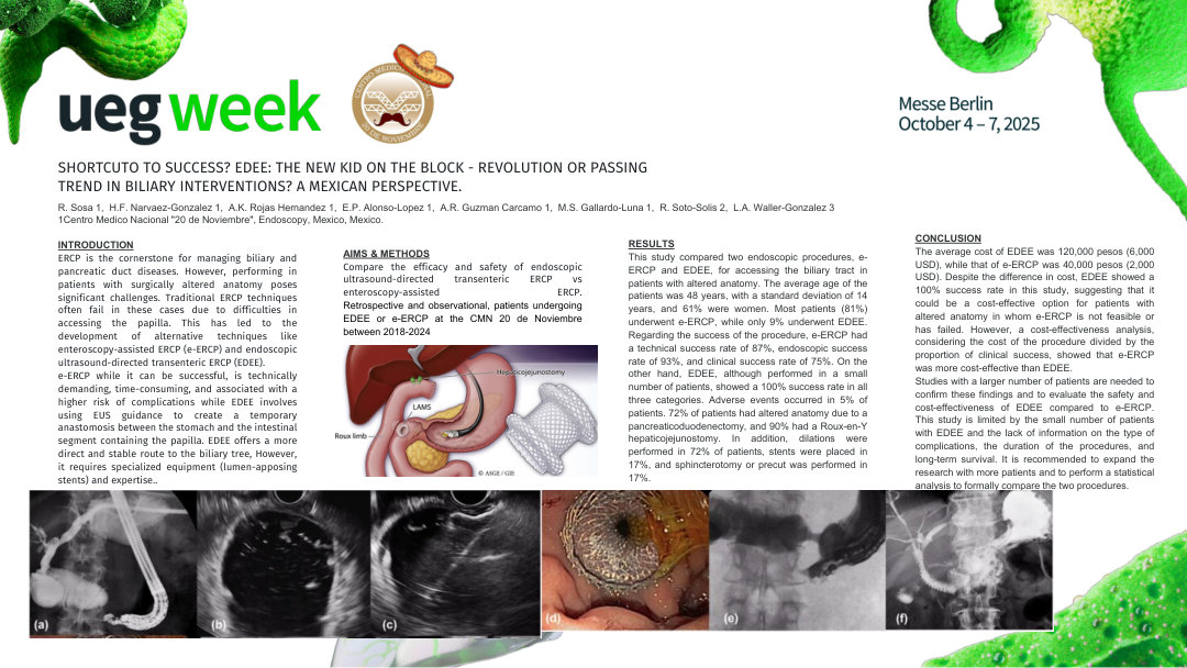 SHORTCUTO TO SUCCESS? EDEE: THE NEW KID ON THE BLOCK - REVOLUTION OR PASSING TREND IN BILIARY INTERVENTIONS? A MEXICAN PERSPECTIVE