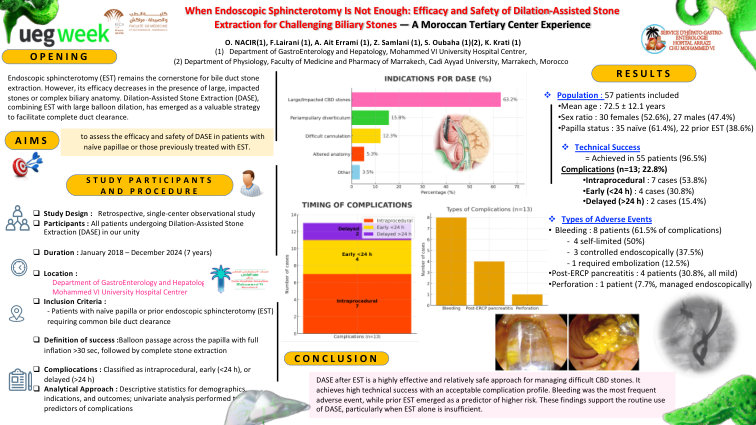 WHEN ENDOSCOPIC SPHINCTEROTOMY IS NOT ENOUGH : EFFICACY AND SAFETY OF DILATION-ASSISTED STONE EXTRACTION FOR CHALLENGING BILIARY STONES: A TERTIARY CENTER EXPERIENCE