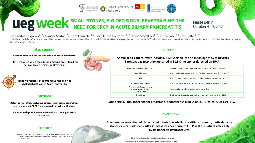 SMALL STONES, BIG DECISIONS: REAPPRAISING THE NEED FOR ERCP IN ACUTE BILIARY PANCREATITIS
