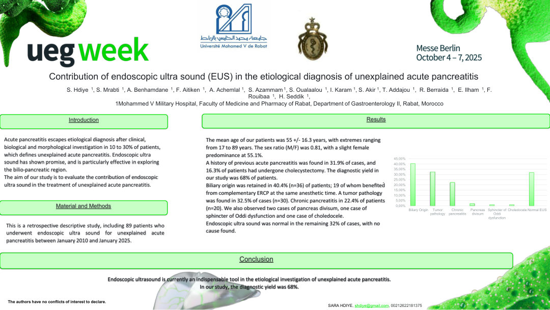 CONTRIBUTION OF ENDOSCOPIC ULTRASOUND TO THE AETIOLOGICAL DIAGNOSIS OF UNEXPLAINED ACUTE PANCREATITIS
