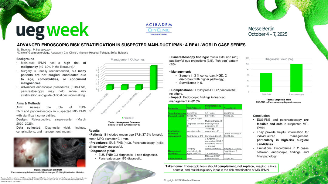 ADVANCED ENDOSCOPIC RISK STRATIFICATION IN SUSPECTED MAIN-DUCT IPMN: A REAL-WORLD CASE SERIES