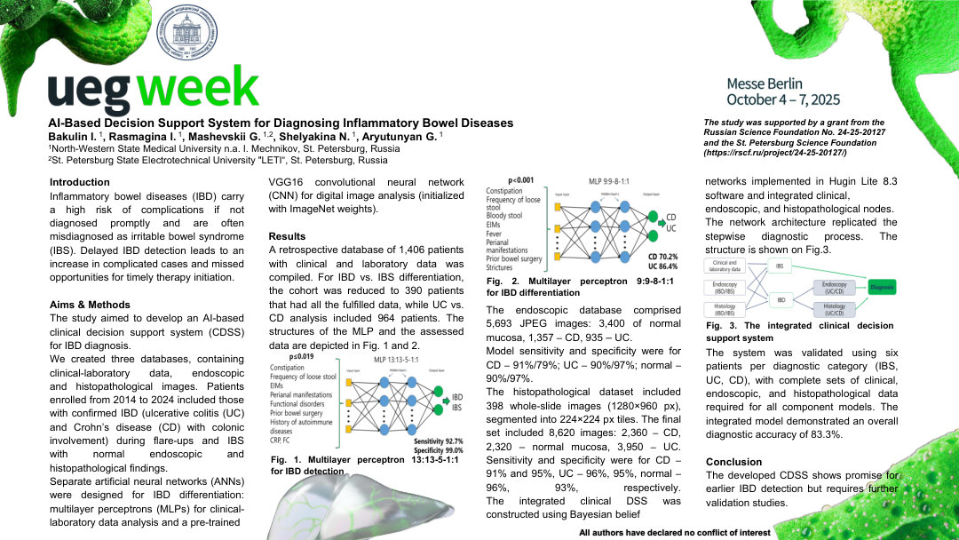 AI-BASED DECISION SUPPORT SYSTEM FOR DIAGNOSING INFLAMMATORY BOWEL DISEASES